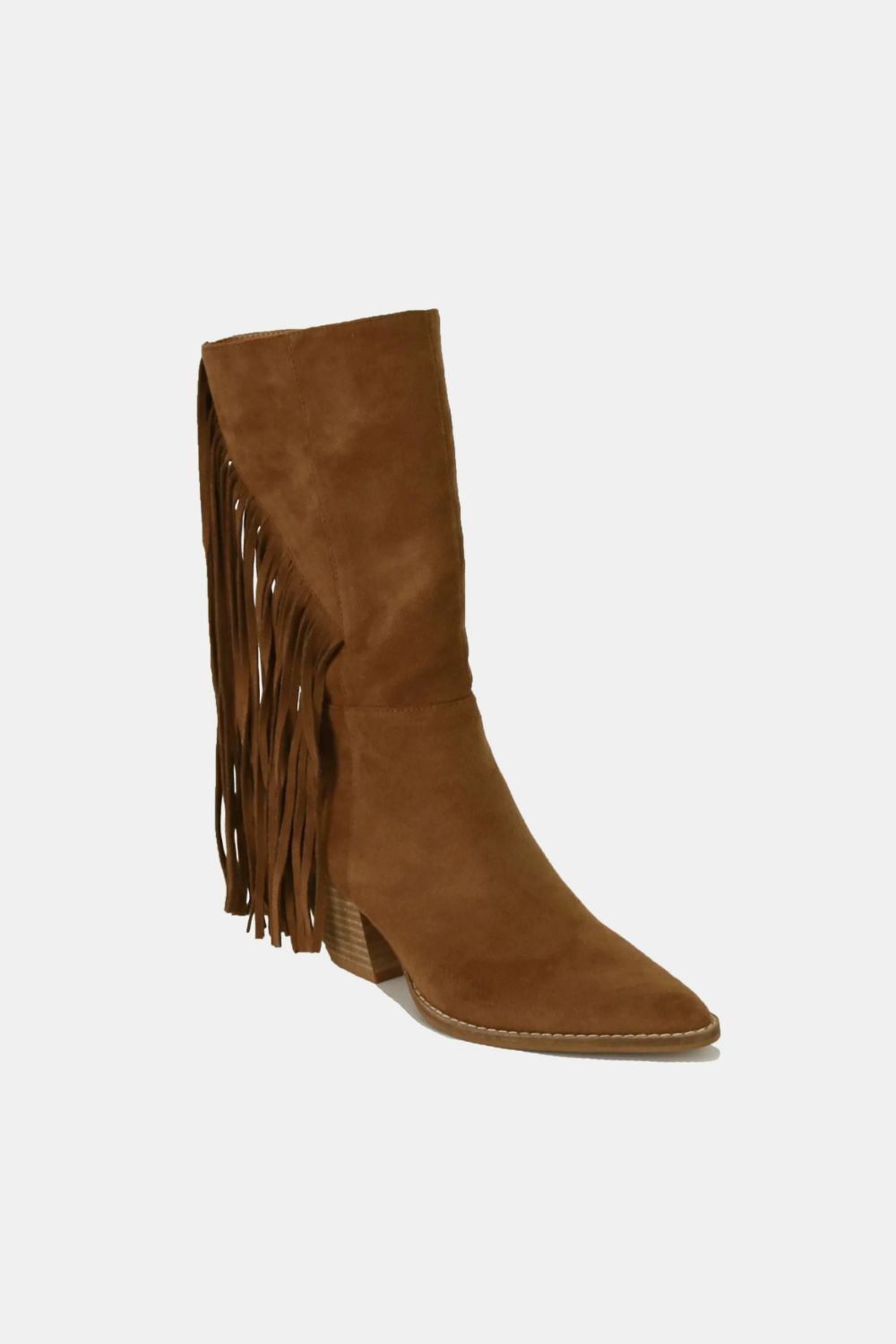 Beast Fashion Suede Fringe Point Toe Boots Trendsi