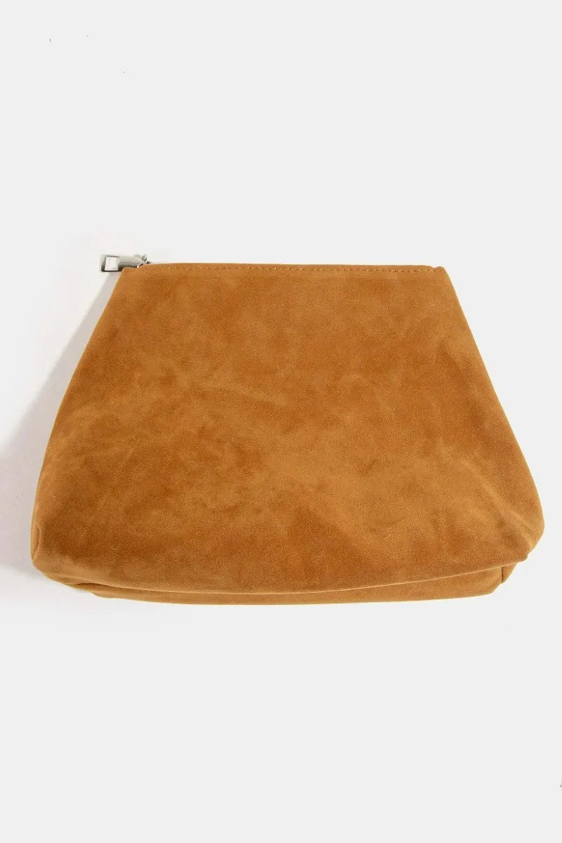 Fame Layered Fringe Detail Suede Hobo Bag DAME BOHEME