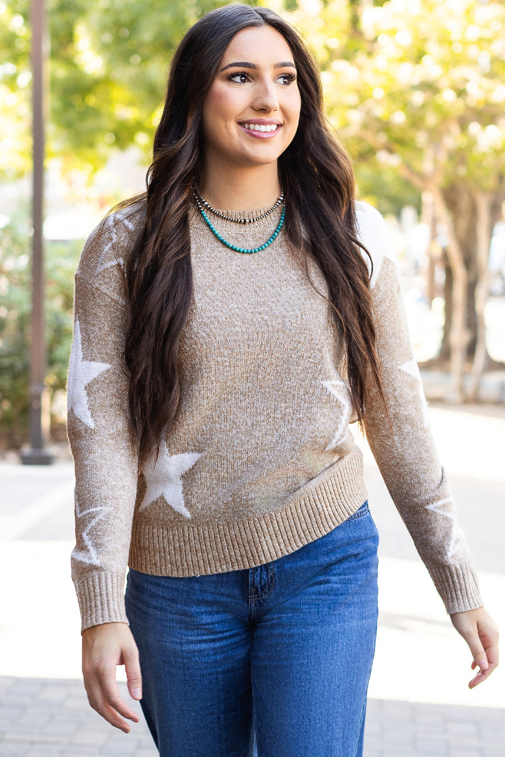 Alani Star Pattern Sweater DAME BOHEME