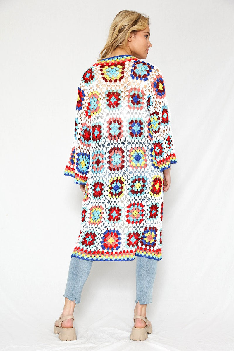 Tiled crochet cover up DAME BOHEME