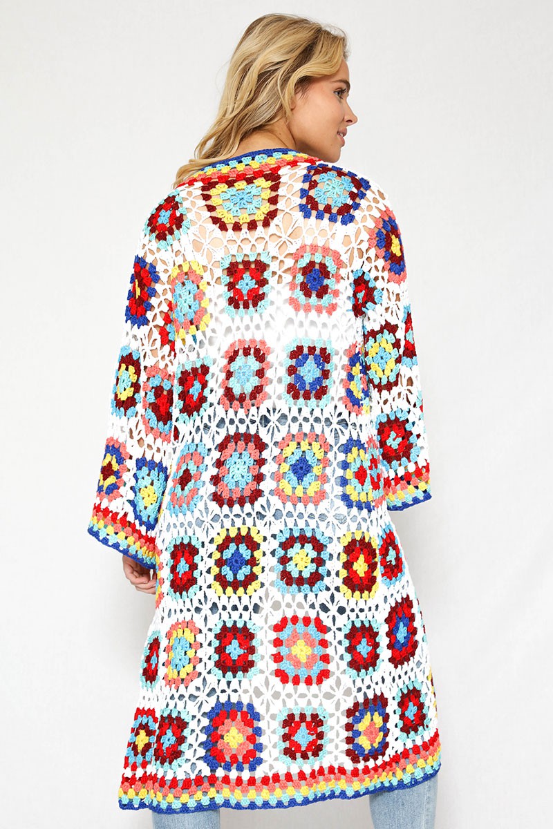 Tiled crochet cover up DAME BOHEME