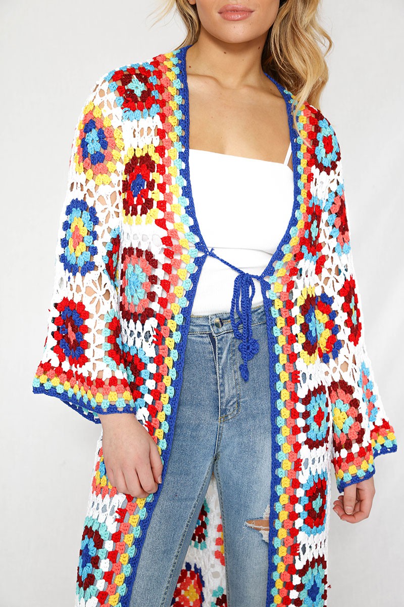 Tiled crochet cover up DAME BOHEME