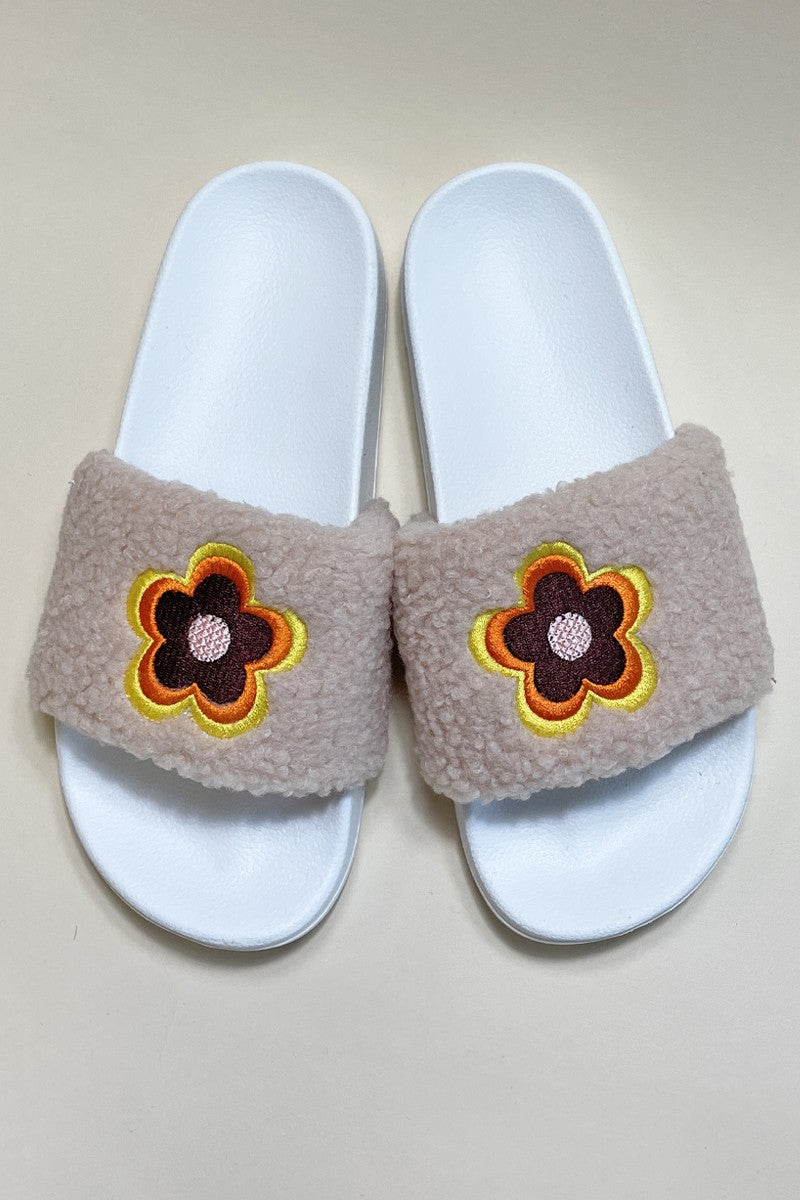 Novelty Sherpa Slides DAME BOHEME