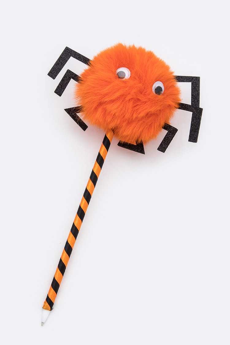 Halloween Spider PomPom Pen Set DAME BOHEME
