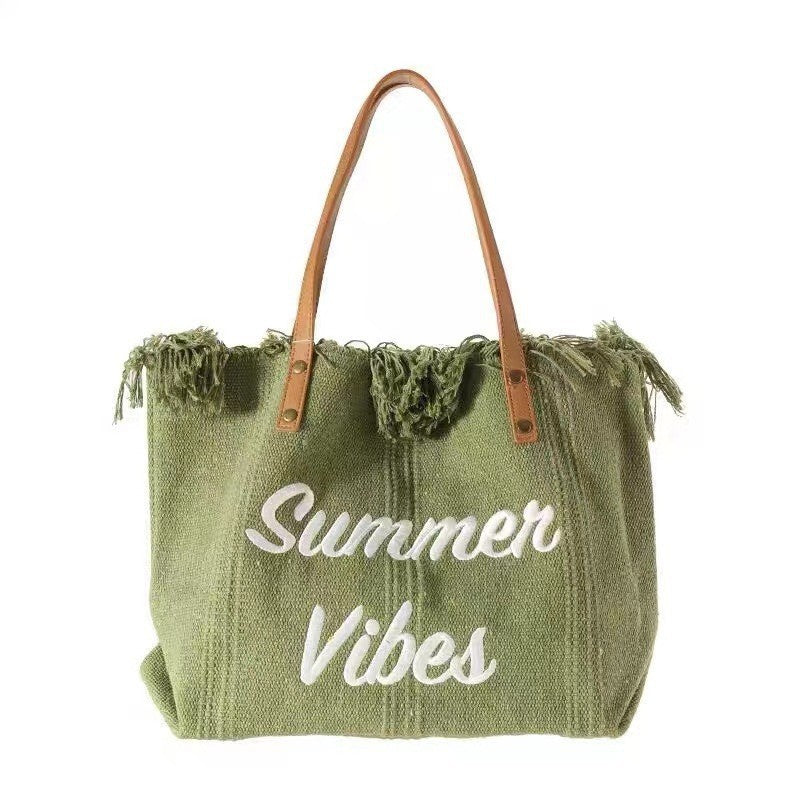 Summer Vibes Tote Handbag Purse Beach Totes Dani & Em