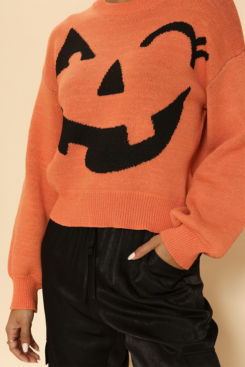 Pumpkin Halloween Sweater DAME BOHEME