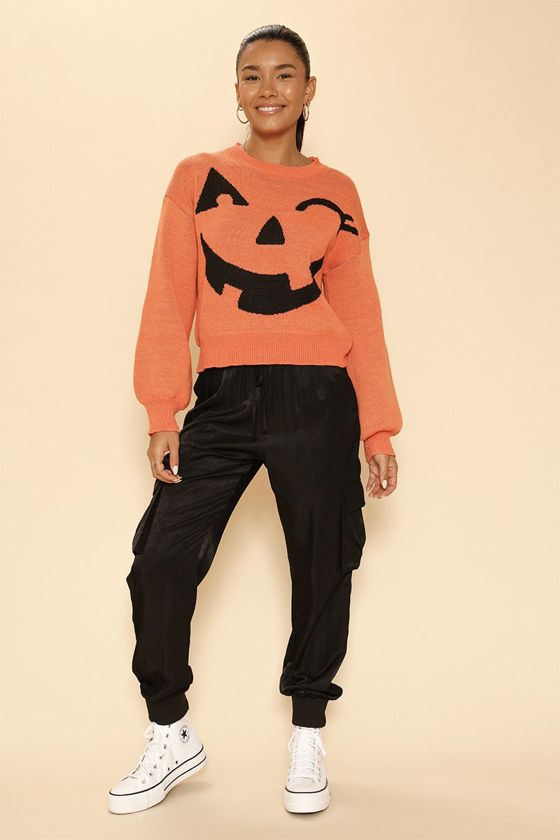 Pumpkin Halloween Sweater DAME BOHEME