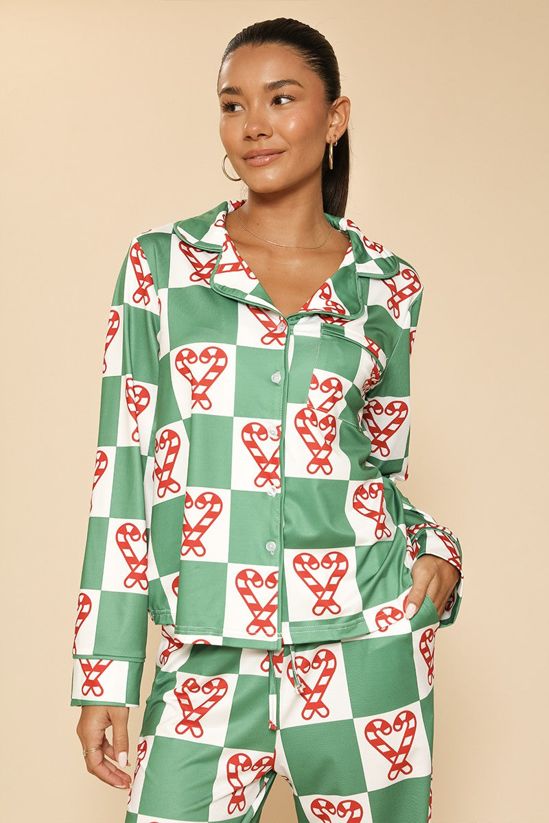 Holiday Christmas pajama set DAME BOHEME