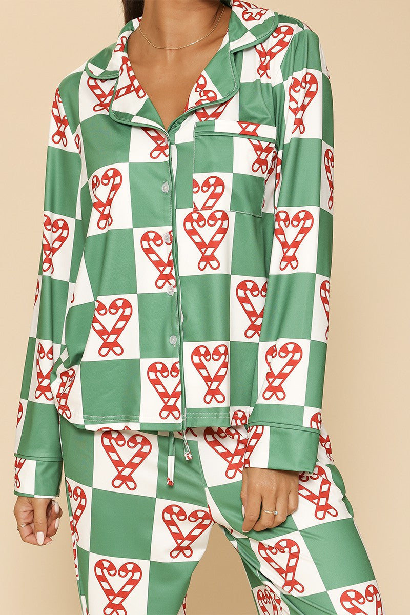 Holiday Christmas pajama set DAME BOHEME