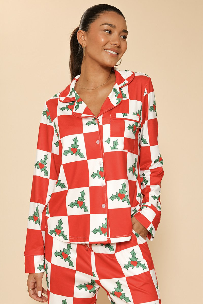 Holiday Christmas pajama set DAME BOHEME