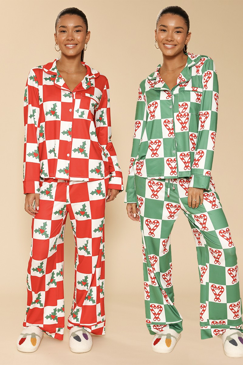 Holiday Christmas pajama set DAME BOHEME