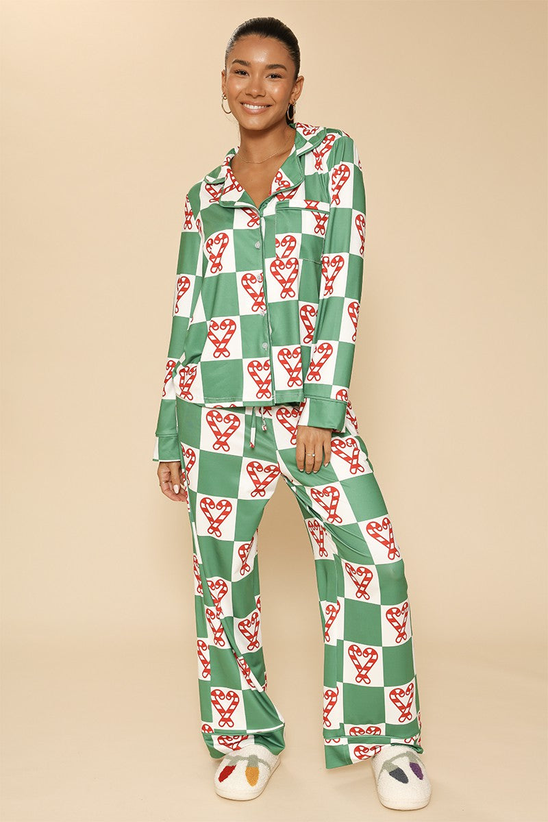Holiday Christmas pajama set DAME BOHEME