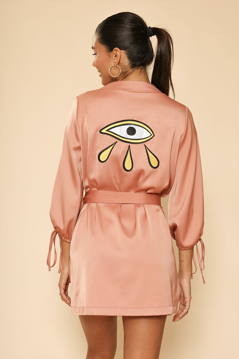 Satin Wrap Robe DAME BOHEME