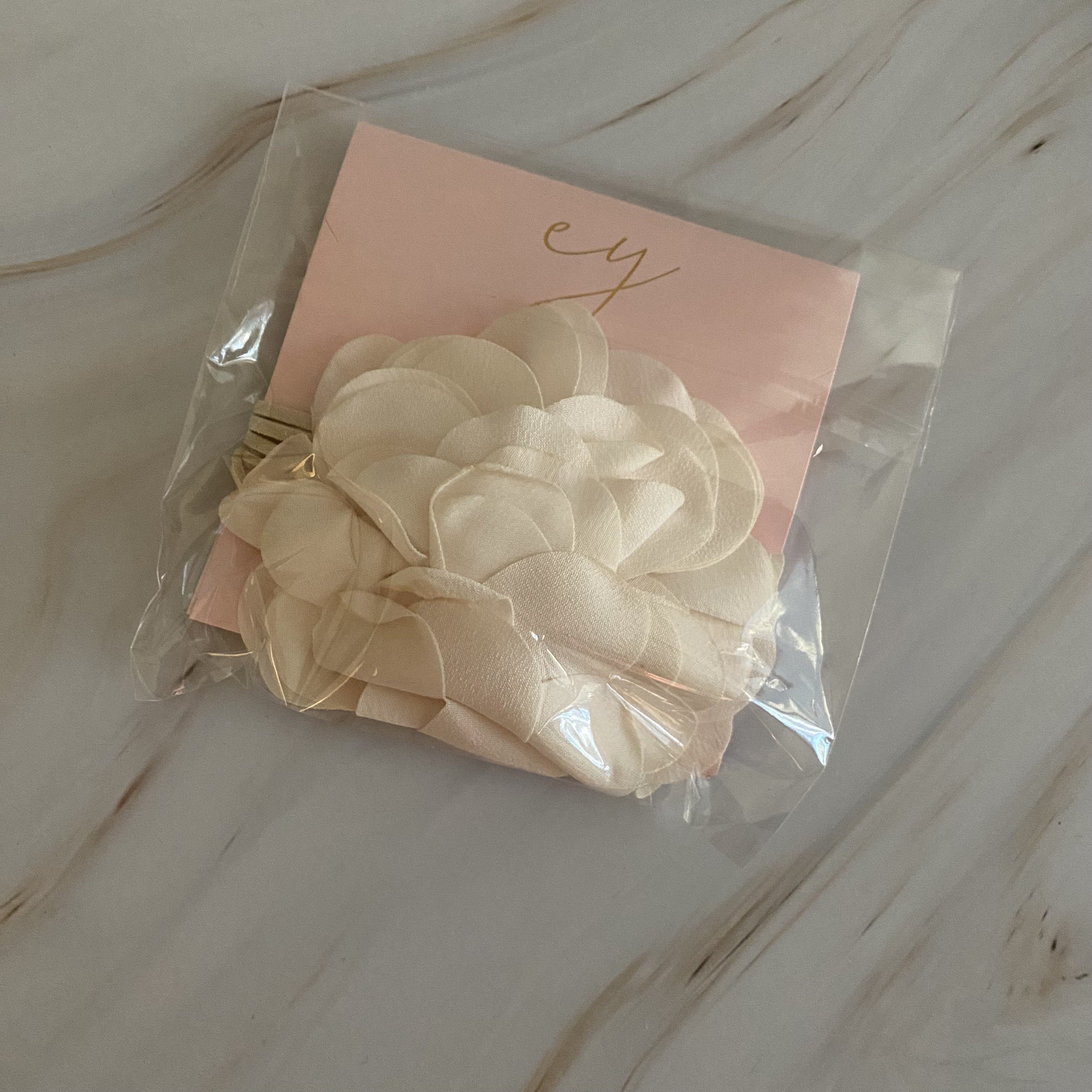 Chiffon Petals Rosette Tie Necklace Ellison and Young