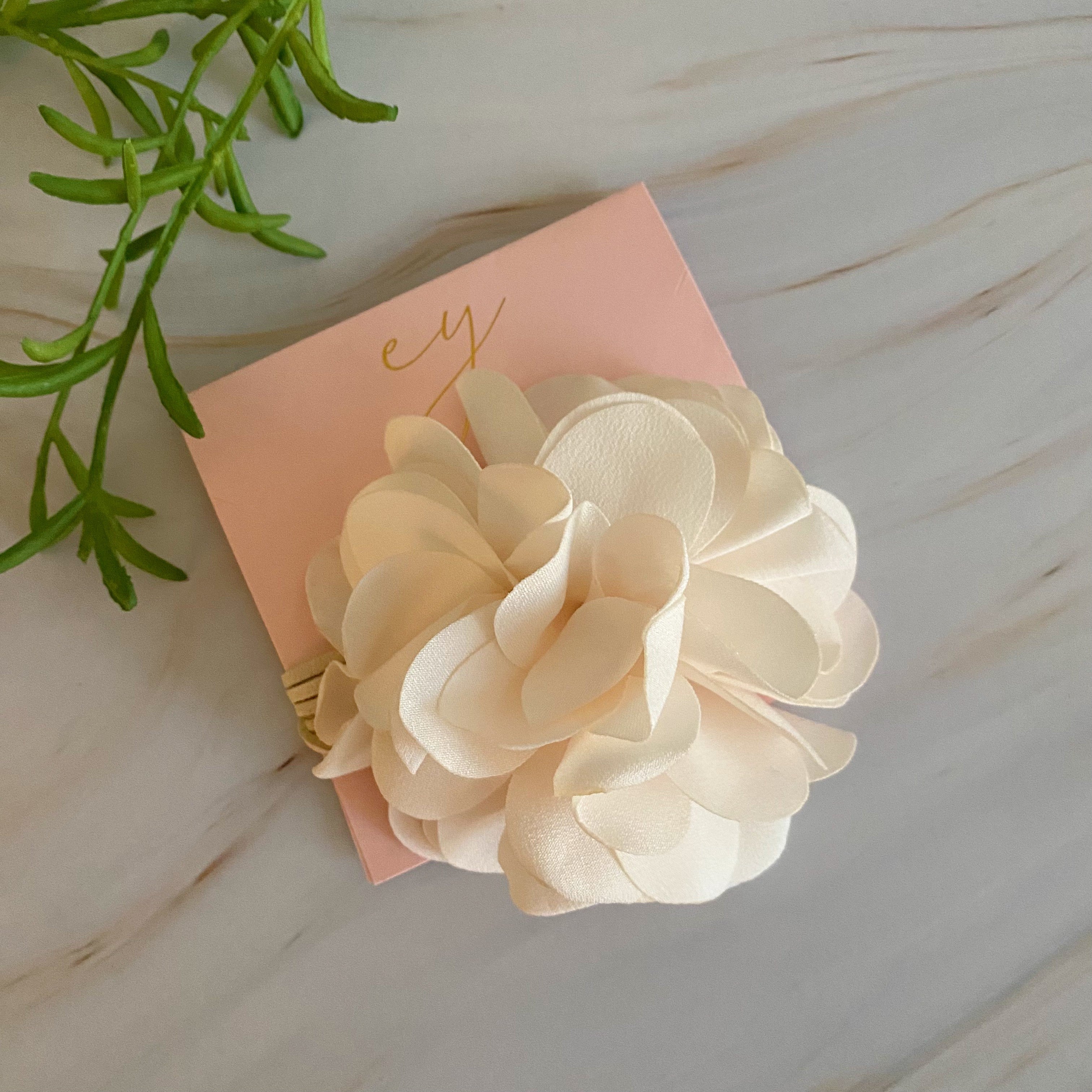 Chiffon Petals Rosette Tie Necklace Ellison and Young