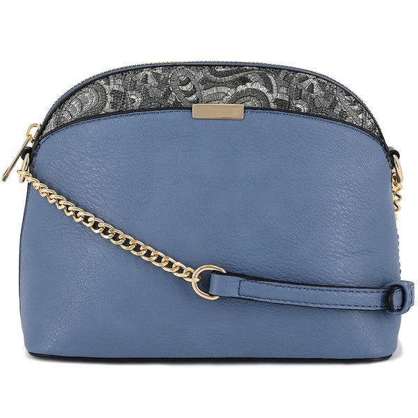 Paisley Accent Small Dome Boho Crossbody Bag Fashion World
