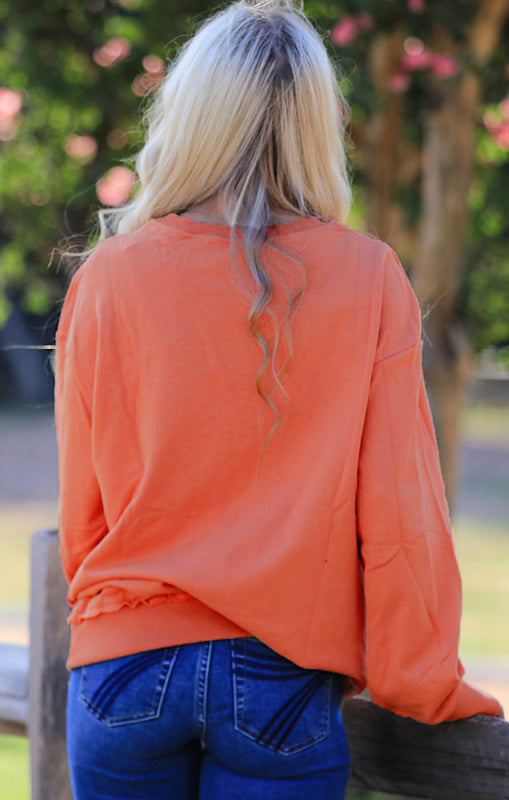 Pumpkin sweatshirt DAME BOHEME
