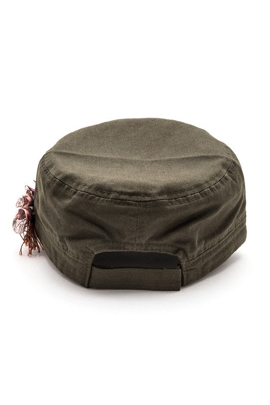 Crystal Lace Embellished Cadet Hat LA Jewelry Plaza