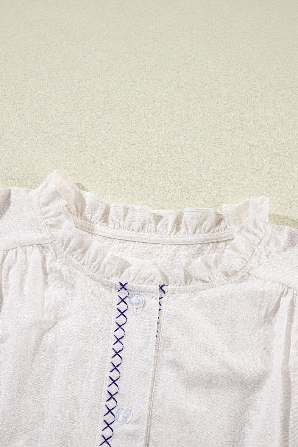 Floral Embroidered Button Up Shirt SHEWIN INC.