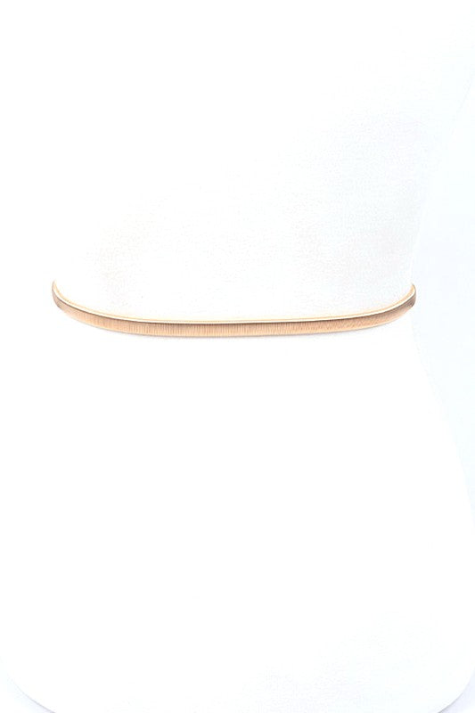 Double Leaf Elastic Metal Belt Artini Accessories
