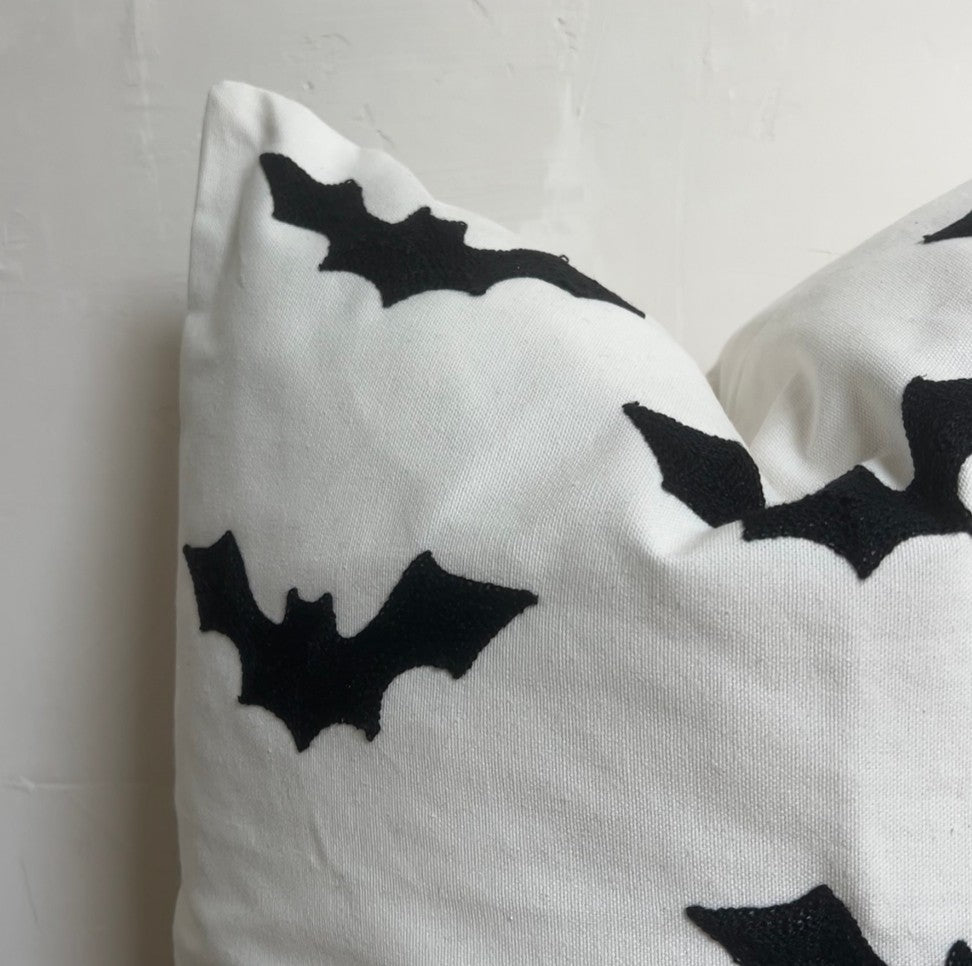 Halloween Throw Pillow Covers - Bats, Ghosts DAME BOHEME