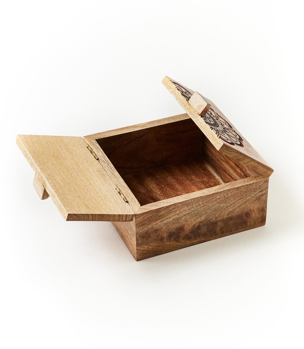 Mandala Keepsake Box - Mango Wood, Fair Trade DAME BOHEME