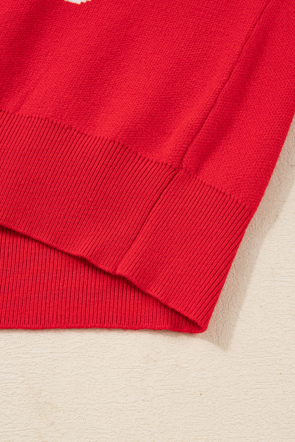 Red Dahlia LET IT SNOW Christmas Dotty Sleeve Loose Sweater DAME BOHEME