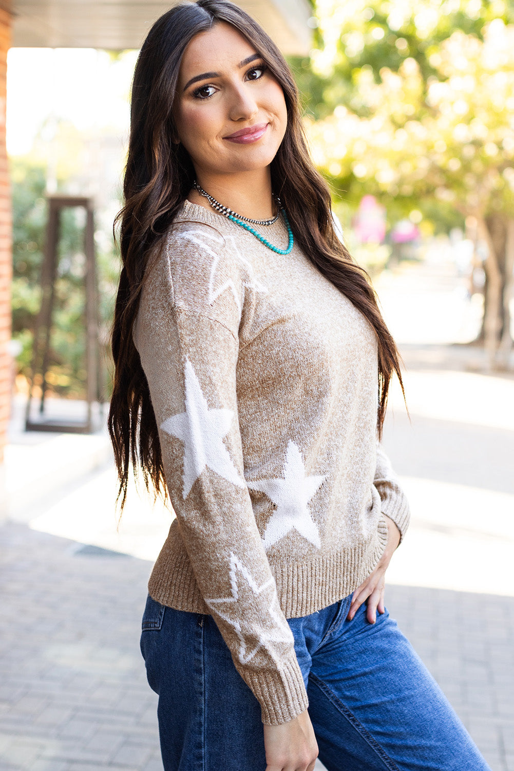 Alani Star Pattern Sweater DAME BOHEME