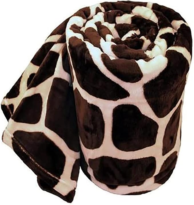 Giraffe Super Soft Cozy Bed Throw Flannel Blanket DAME BOHEME