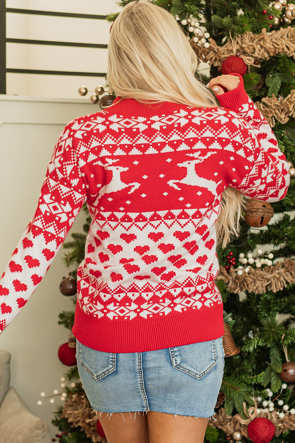 Merry Christmas Reindeer Sweater DAME BOHEME