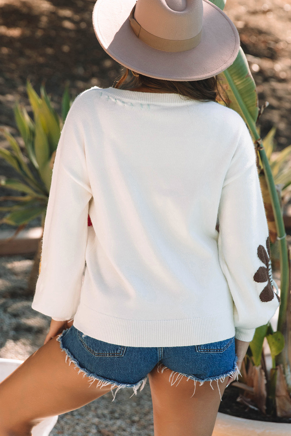 Mabel Flower Sweater DAME BOHEME