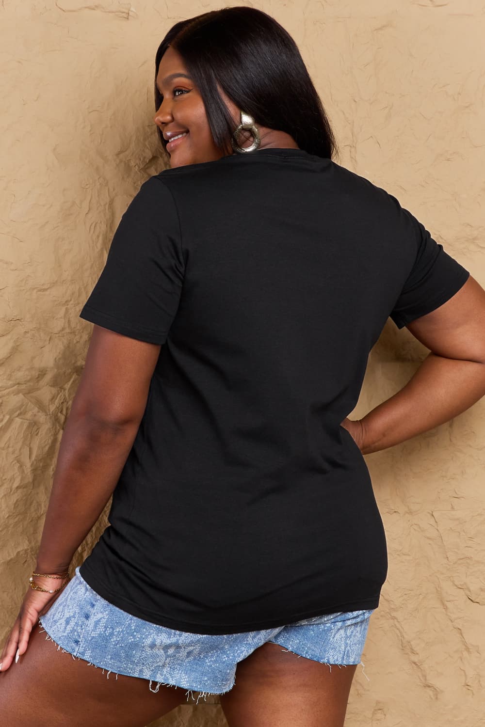 Simply Love Full Size FIND INNER PEACE Graphic Cotton T-Shirt DAME BOHEME