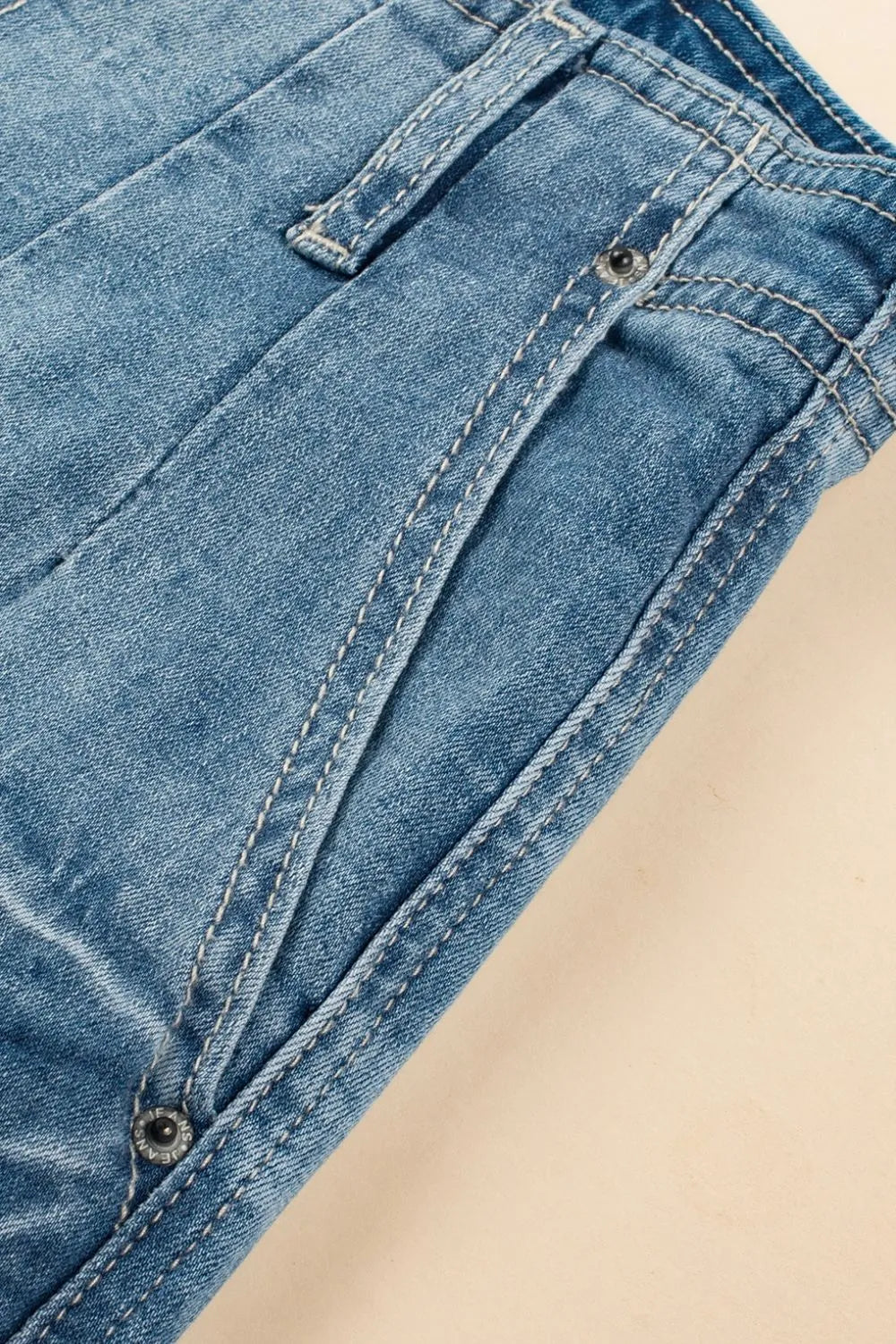 Button Fly High Waist Flared Jeans Simply Love
