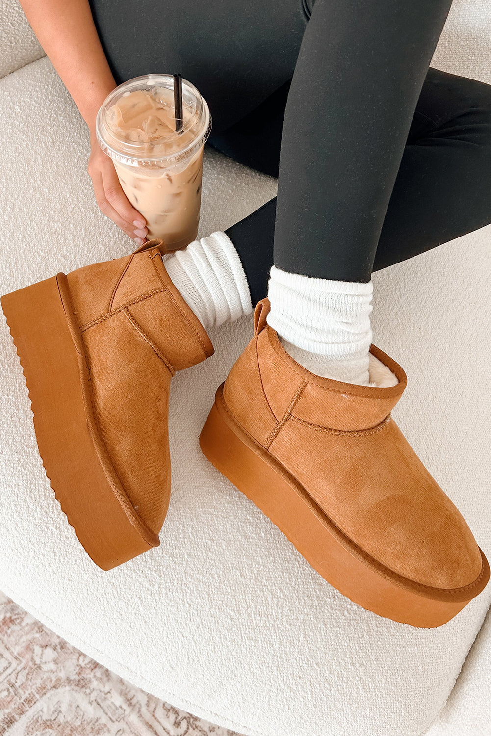 Anna Fur Lined Suede Ankle Snow Boots DAME BOHEME