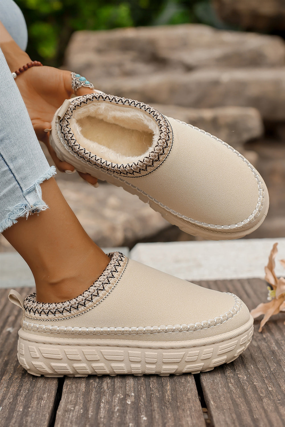 Millie Plush Winter Clog Slippers DAME BOHEME