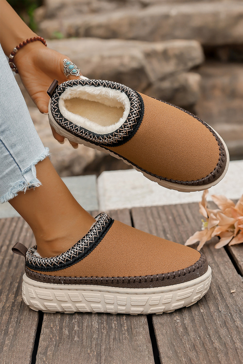 Millie Plush Winter Clog Slippers DAME BOHEME