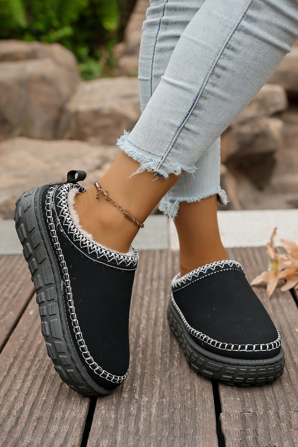 Millie Plush Winter Clog Slippers DAME BOHEME
