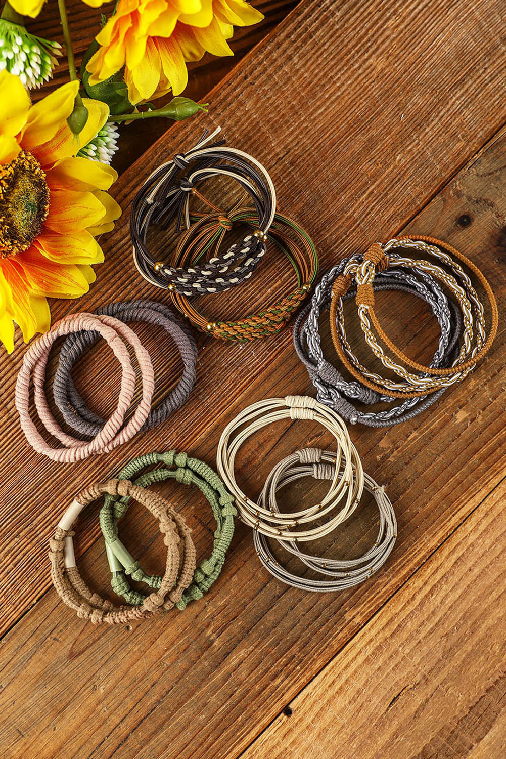 10pcs Boho Knotted Hair Ties DAME BOHEME