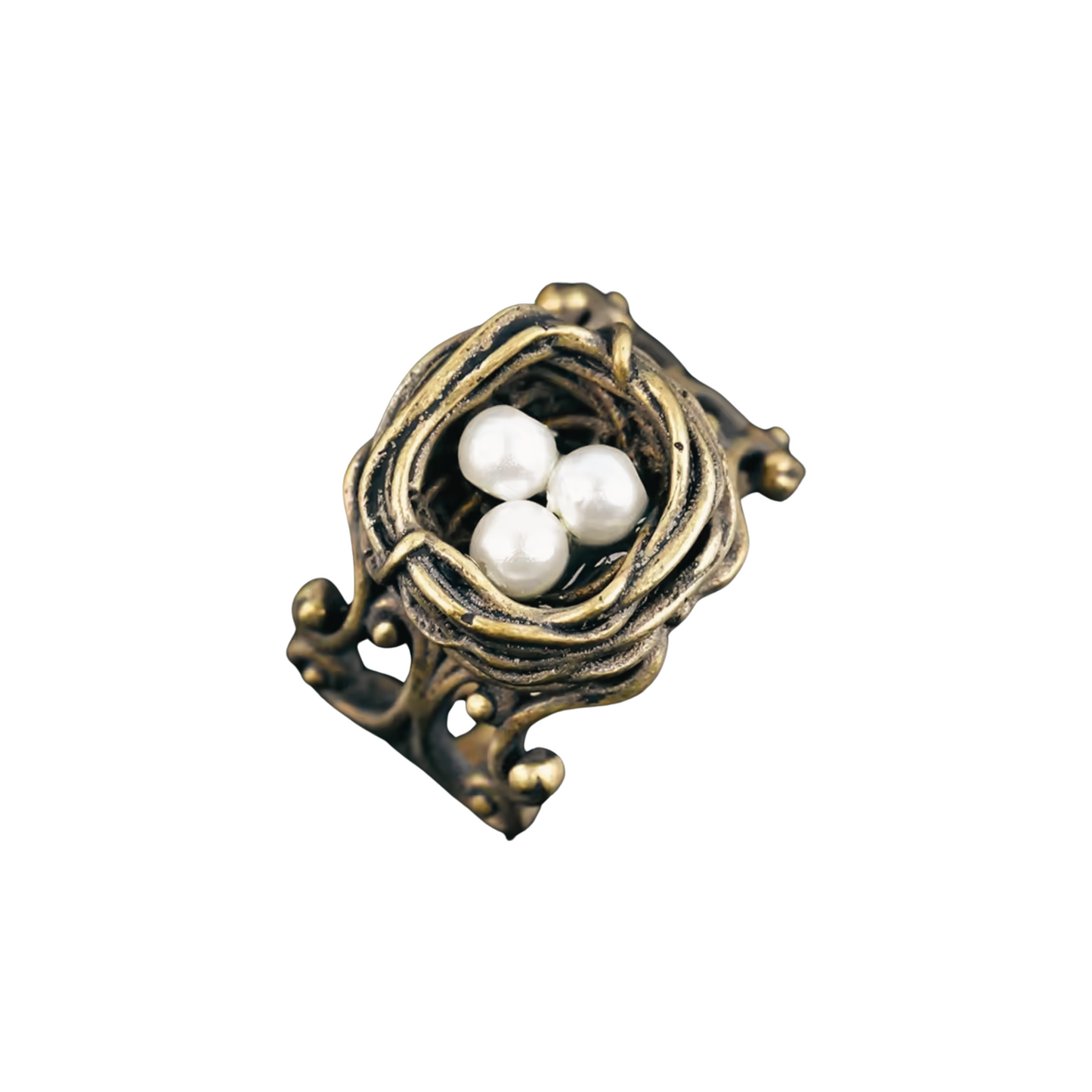 Bird's Nest Ring in Old Gold | Vintage | Adjustable Size DAME BOHEME