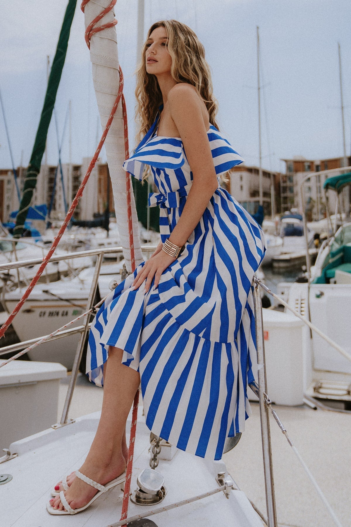 DAYS LIKE THESE POPLIN MIDI DRESS DAME BOHEME
