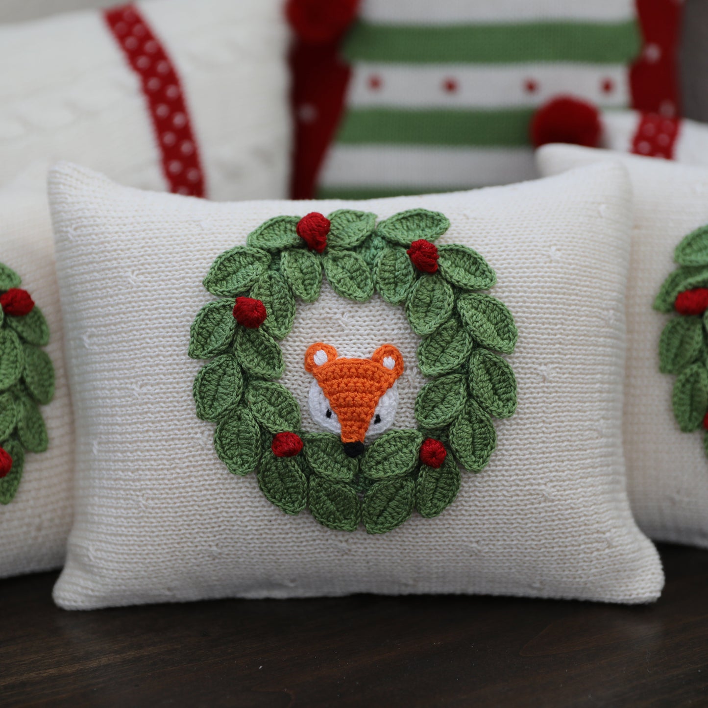 Peekaboo Fox Mini Pillow DAME BOHEME