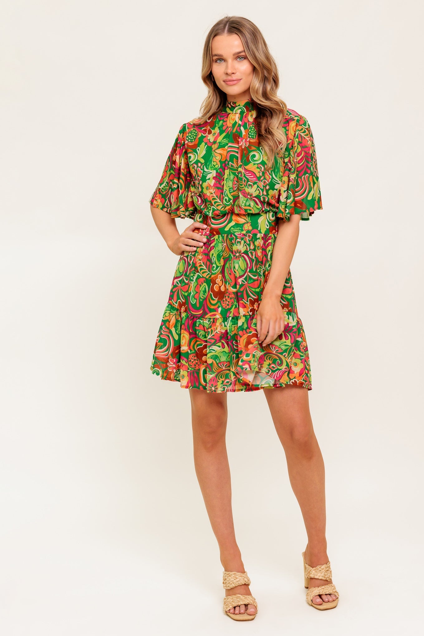 CLEAN AESTHETIC WOVEN MINI DRESS DAME BOHEME