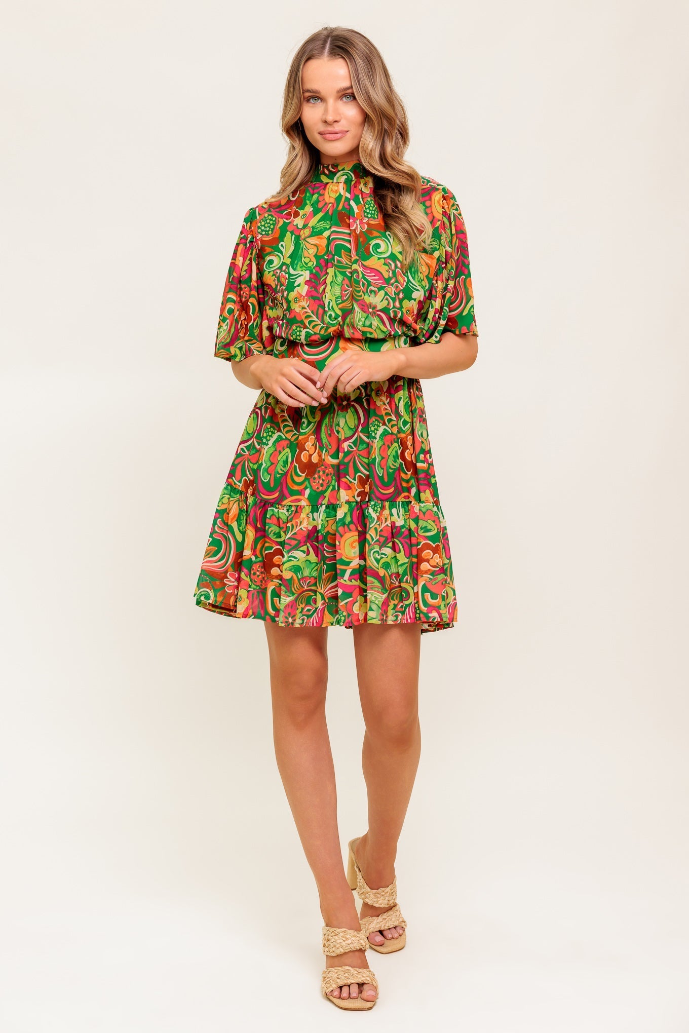 CLEAN AESTHETIC WOVEN MINI DRESS DAME BOHEME