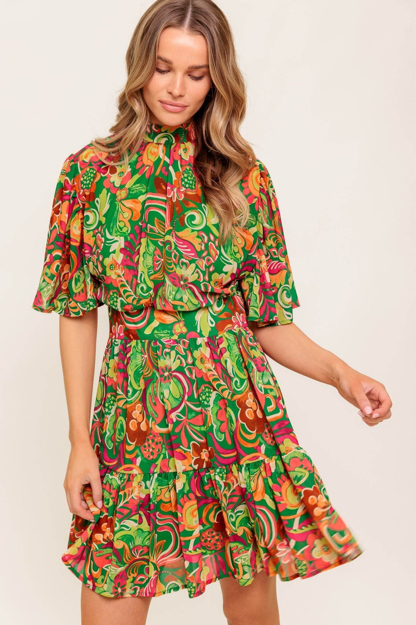 CLEAN AESTHETIC WOVEN MINI DRESS DAME BOHEME