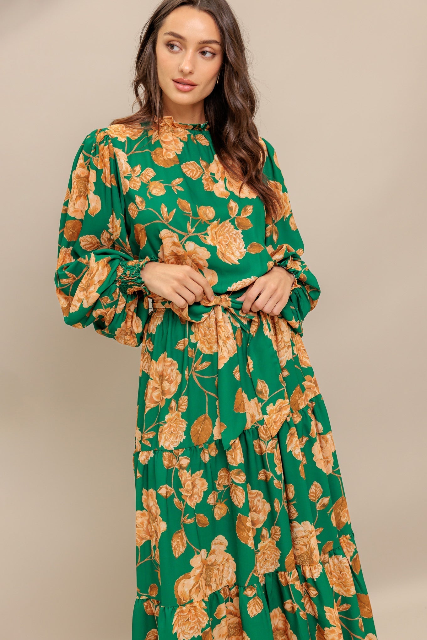 SONGS ABOUT YOU WOVEN MIDI DRESS DAME BOHEME