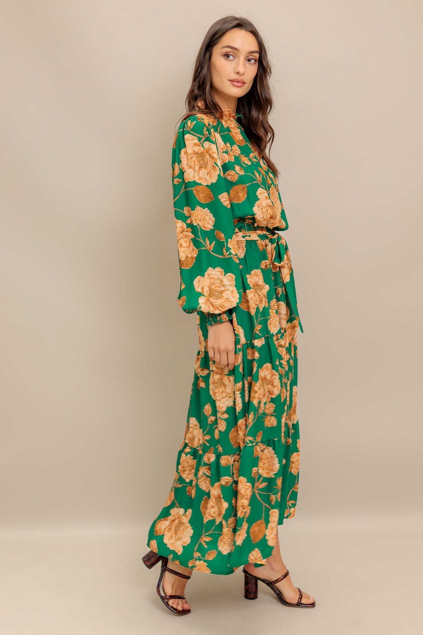 SONGS ABOUT YOU WOVEN MIDI DRESS DAME BOHEME