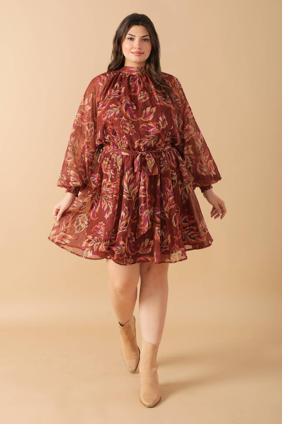 ARTISTIC ESSENCE WOVEN MINI DRESS DAME BOHEME