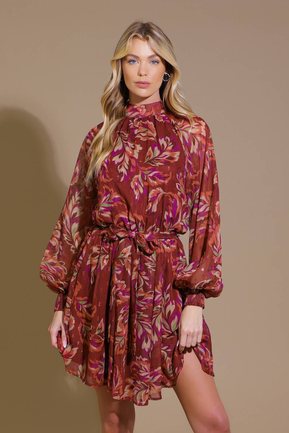 ARTISTIC ESSENCE WOVEN MINI DRESS DAME BOHEME
