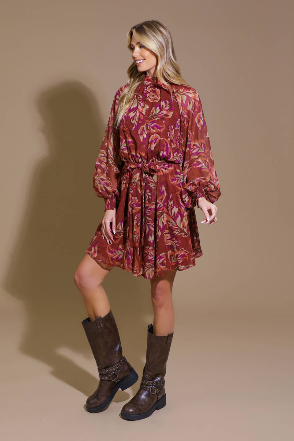 ARTISTIC ESSENCE WOVEN MINI DRESS DAME BOHEME