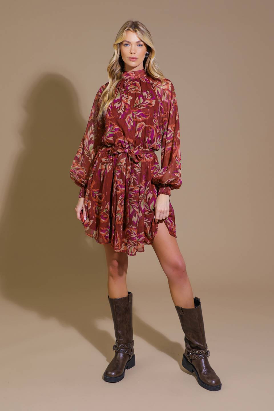 ARTISTIC ESSENCE WOVEN MINI DRESS DAME BOHEME